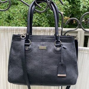 Cole Haan black leather tote bag crossbody purse
